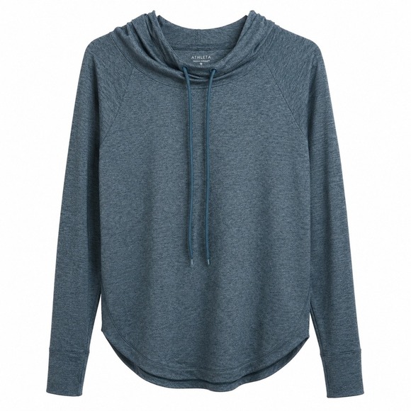 Athleta Tops - Athleta Hoodie XXS Teal Pullover Lightweight‎ Active Yoga Athleisure Top